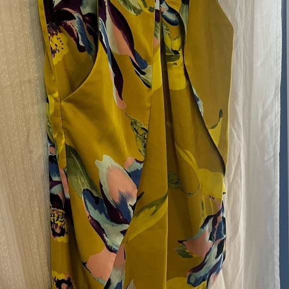Vince Camuto Yellow Sheath Cocktail Dress - Picture 3 of 10